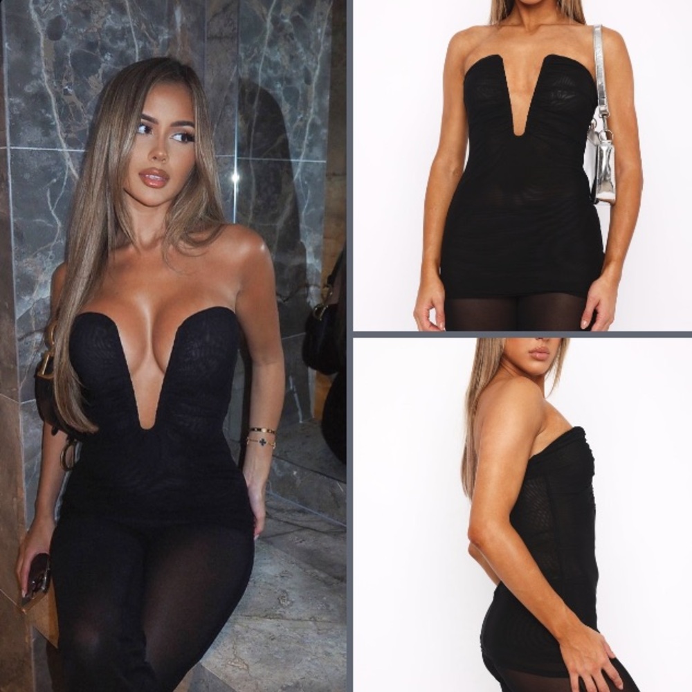 Black Strapless Top